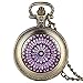 KUANDARGG Quarz Rose De Halskette Uhrenkette Wunderschöne Anhängeruhren TaschenuhrTaschenuhr, P2610