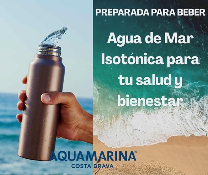 AQUAMARINA Costa Brava Agua de Mar Isotónica 5L |100% Natural Hidratación Deportiva y Bienestar | Calidad Mediterránea (1, Bag-in-Box 5 LITROS)
