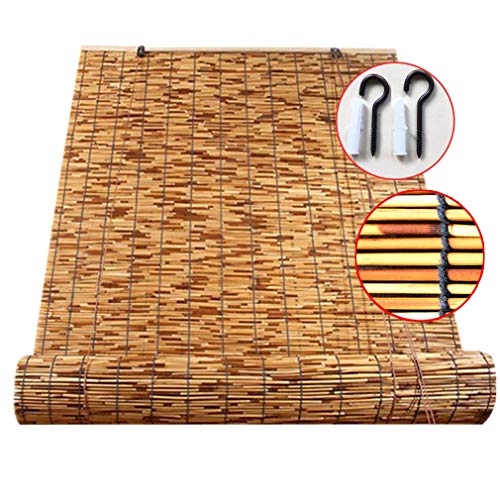 YANJ Persianas de bambú Caña de bambú Natural Cortina Cortina Persiana Persiana, Resistente a la Lluvia/luz de filtrado de Paja persianas, for Exterior/Interior/Jardín/balcón/Ventana, persianas d