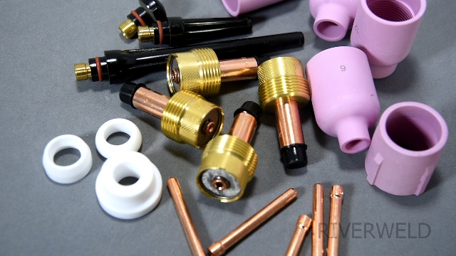 RIVERWELD TIG Gas Lens Collet Bodies 10N 45V Jumbo Large