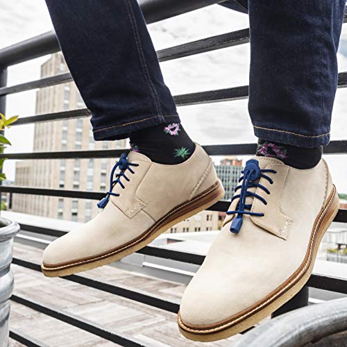 Lock Laces Premium Elastic No Tie Shoelaces For Dress Shoes (Navy) #TOP3