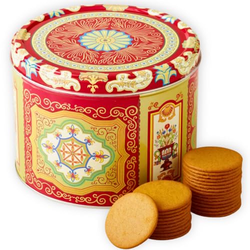 Nyakers Traditional Ginger Snap Cookies, Swedish Pepparkakor Tin, 26.45 oz