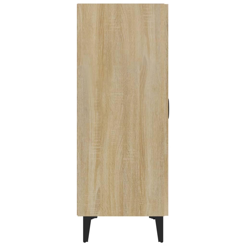 Credenza Rovere Sonoma 70x34x90 cm in Legno Multistrato La credenza è dotata di 2 ante ，Madia Soggiorno Moderna，Mobile Bar Per Casa Salotto