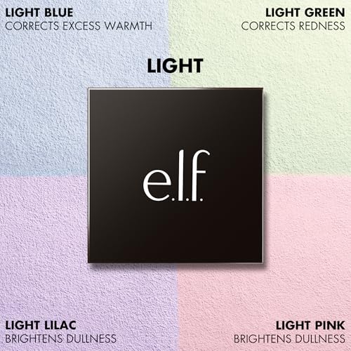 Image of e.l.f. Set it Bright Powder Quad, Light | Brightening Loose Setting Powder, Bakes, Blurs & Sets for Soft-Matte Radiance, Velvet Puff Included, Vegan & Cruelty-Free