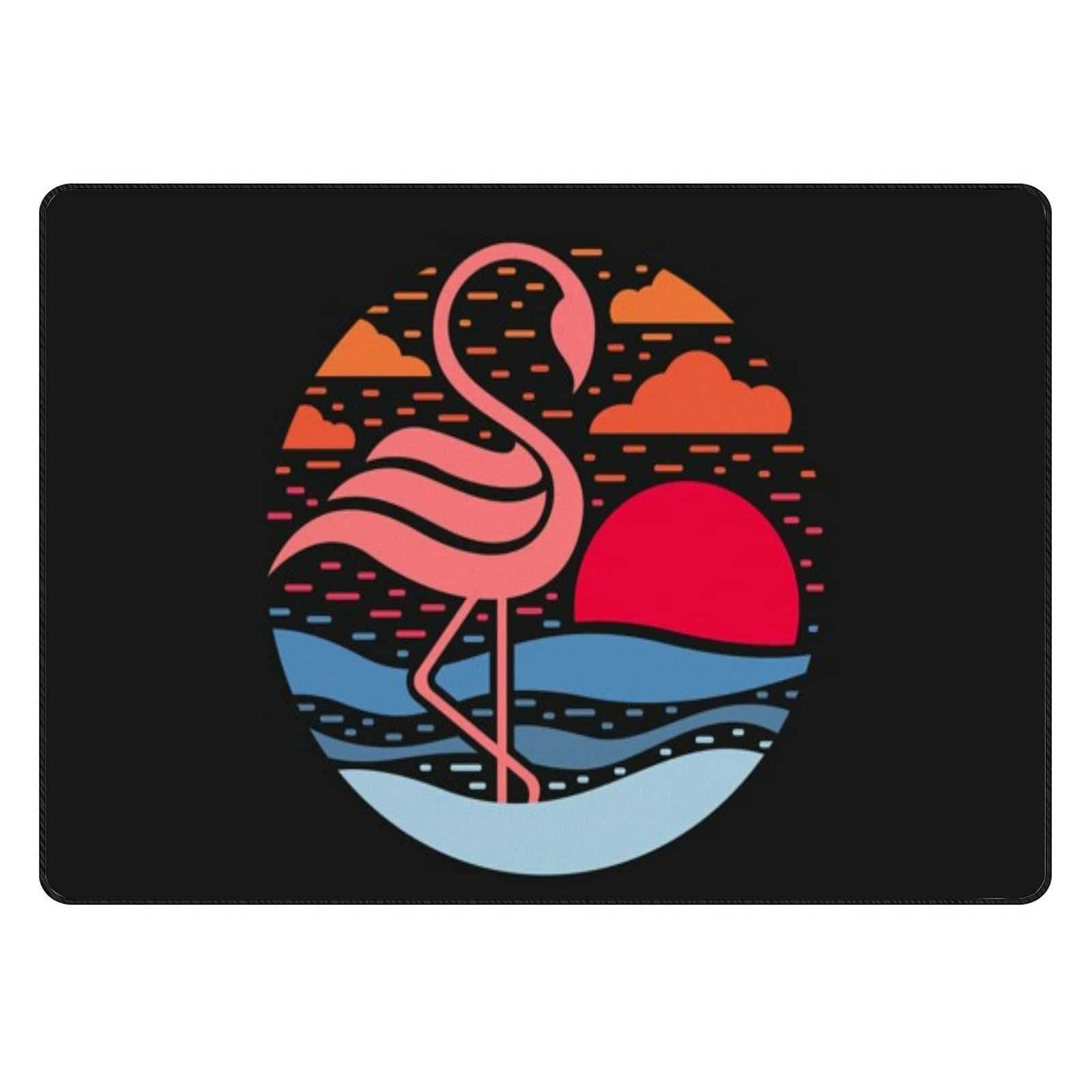 Tapis de sol flamant rose épais 183 x 122 cm grand format