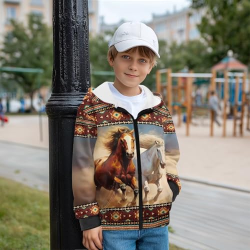 DISNIMO Zip Up Hoodies for Boys Fleece Hoodie Zipper Sweatshirts Girls Hooded Sweatshirt Graphic Jacket Long Sleeve Coat3