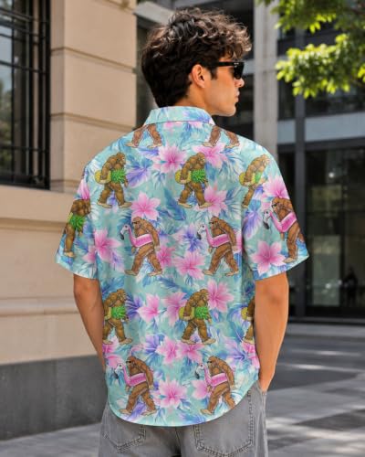 Image of 99TIMORO Funny Movie Mens Hawaiian Shirts Button Down Short Sleeve