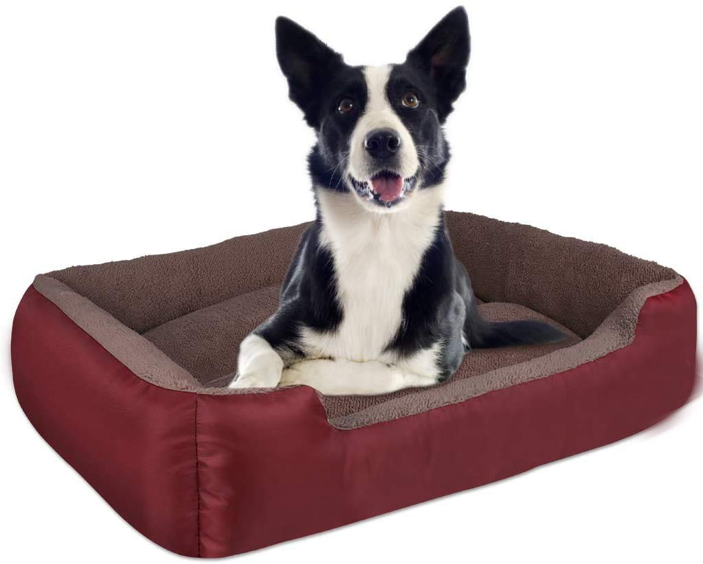 PAWSOME Dog Beds for Dog & Cats, Rectangle Pet Bed Thickened Enough with Soft Coral Fleece and,Durable Dog Sofa Pet Bed (B08Y8P2HGF) Amazon Price History, Amazon Price Tracker