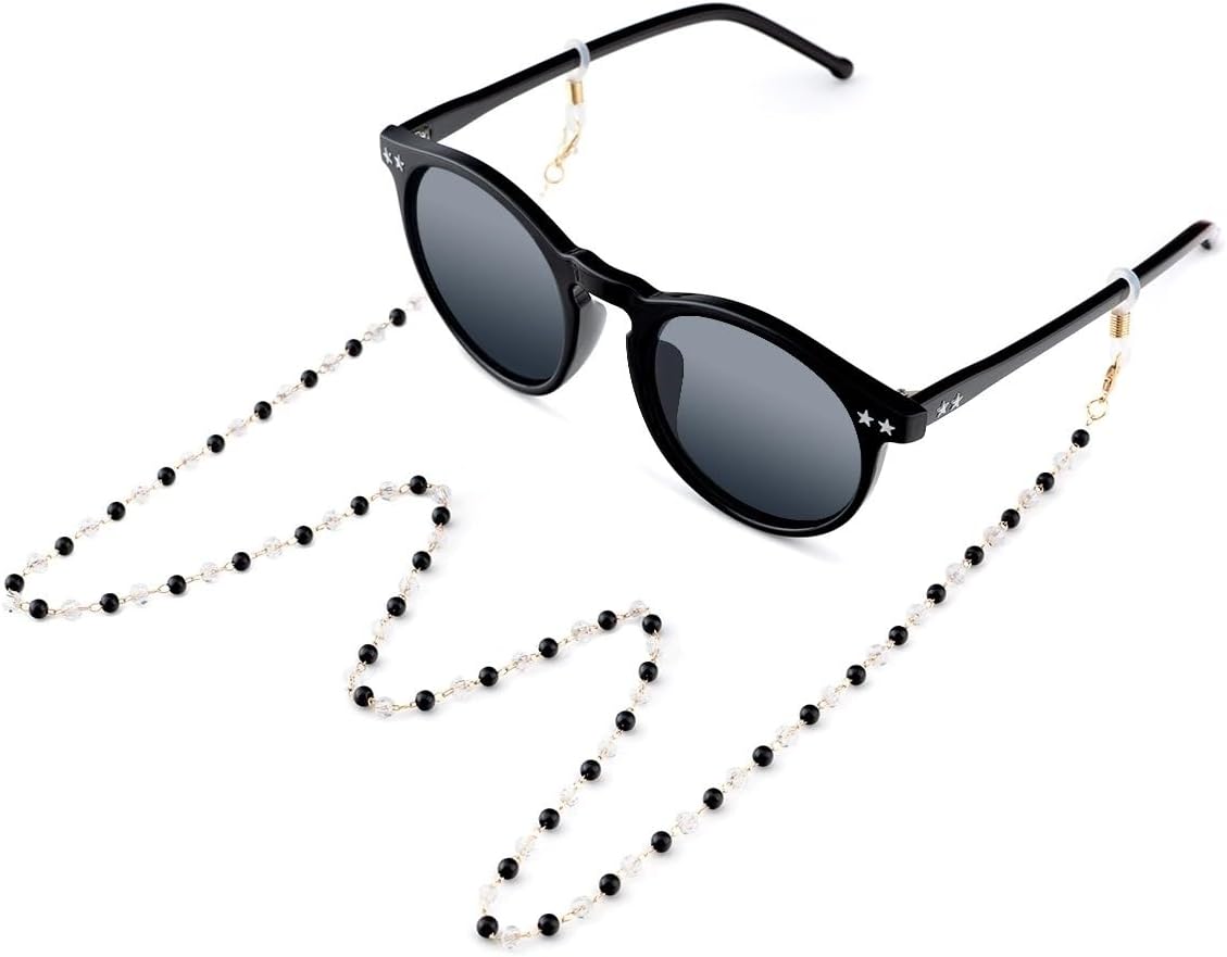 Retro Glasses Strap Artistic Beautiful Eyeglass Chains Pearl Metal Sunglasses Hanging Neck