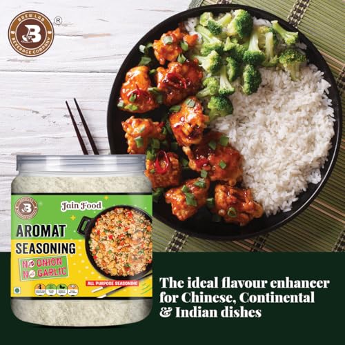 Image of Brew Lab NO Onion No Garlic Aromat Seasoning | Ideal For Jain Food | Flavor Enhancer | (250 g)