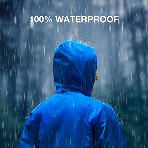 Image of TIDEWE Rain Suit, Waterproof Breathable Lightweight 2 Pieces Rainwear