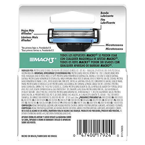 Gillette Mach3 Replacement Razor Blade Cartridges, 2 Count, Beige, Men's Adult Males, 2 Blades, 2 Pieces - image 8