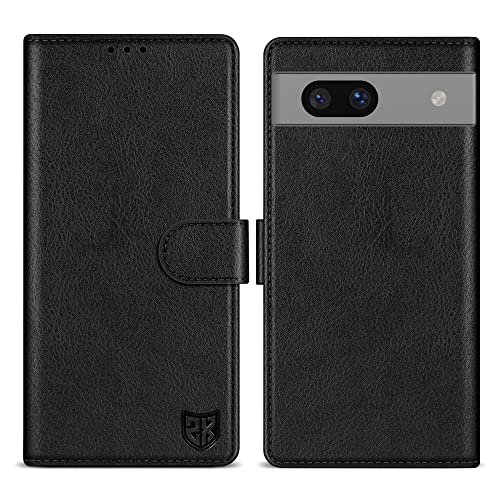 Image of ZZXX for Google Pixel 7a Wallet Case Magnetic Closure 6.1 inch,Black