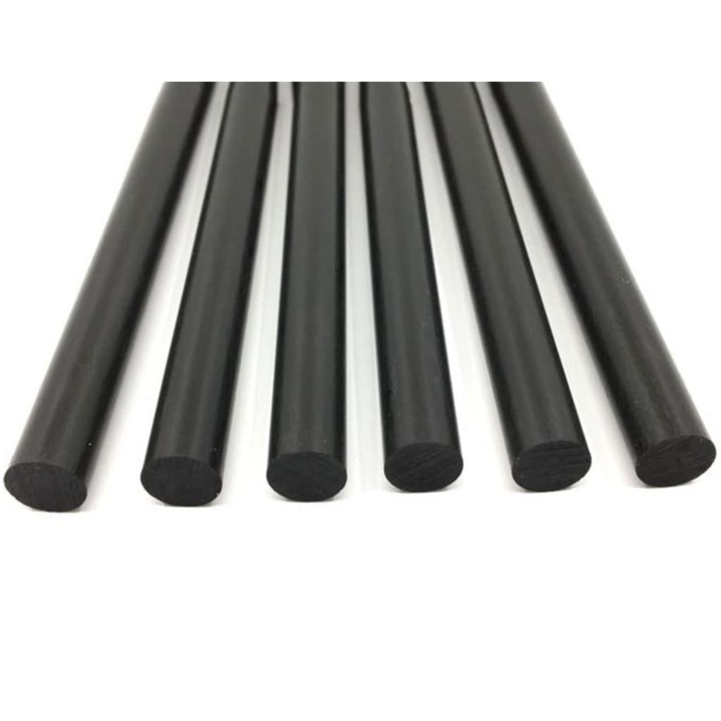 2pcs 0.8-16mm Carbon Fiber Rods 500mm | Solid Shafts for RC Models/Kites/Lamp Brackets | High-Strength(4.5mmx0.5m)