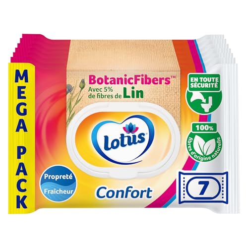 Lotus Papier Toilette Humide Confort - Lot de 7 X 38 feuilles