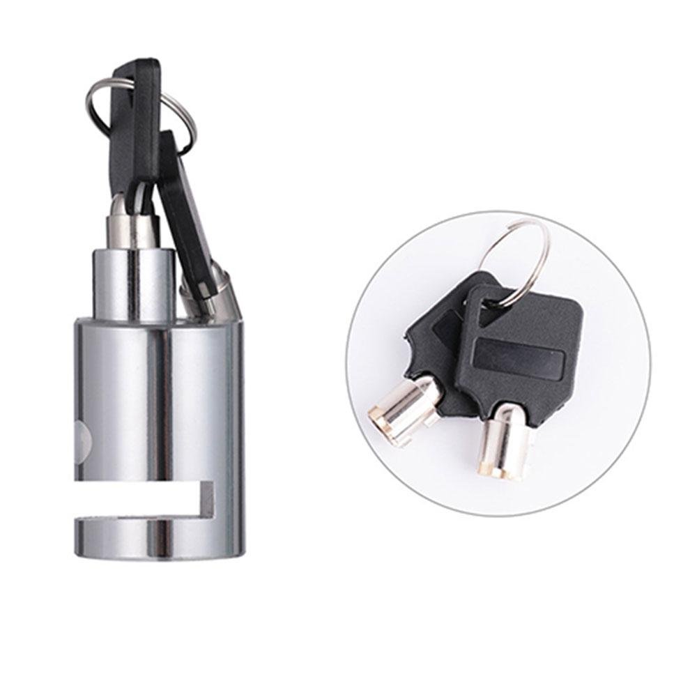 Scheibenbremsenschloss, KOBWA Anti Diebstahl Bremse für Bike Motorrad Fahrrad Sicherheit, Vorhängeschloss Rotor Lock Radschloss mit Zwei Schlüsseln, Gehärtetem Metall