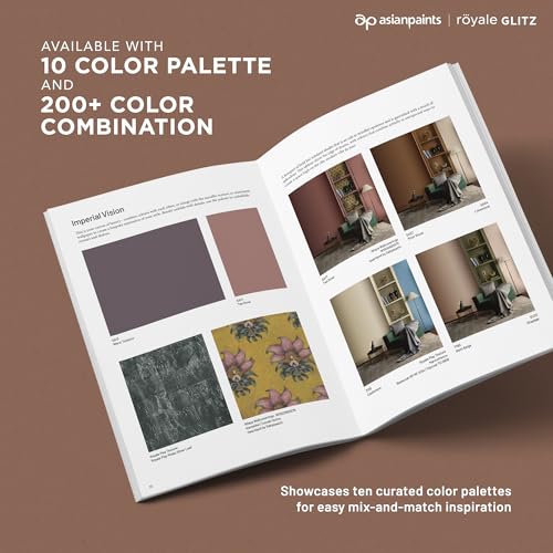 Image of Asian Paints Royale Glitz Decor Book | 10 Curated Paint Color Palettes & 200+ Combinations | Designer-Inspired Shades, Textures & Wallpapers for Luxurious Interiors