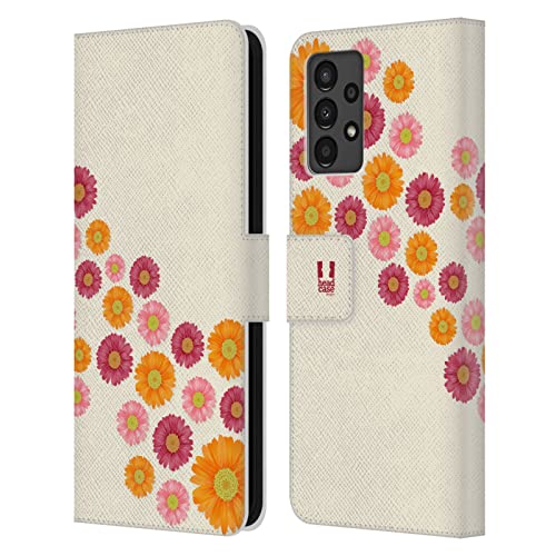 Étui portefeuille Samsung Galaxy A13 2022 Mouche Marguerite avec fentes cartes housse cuir coque