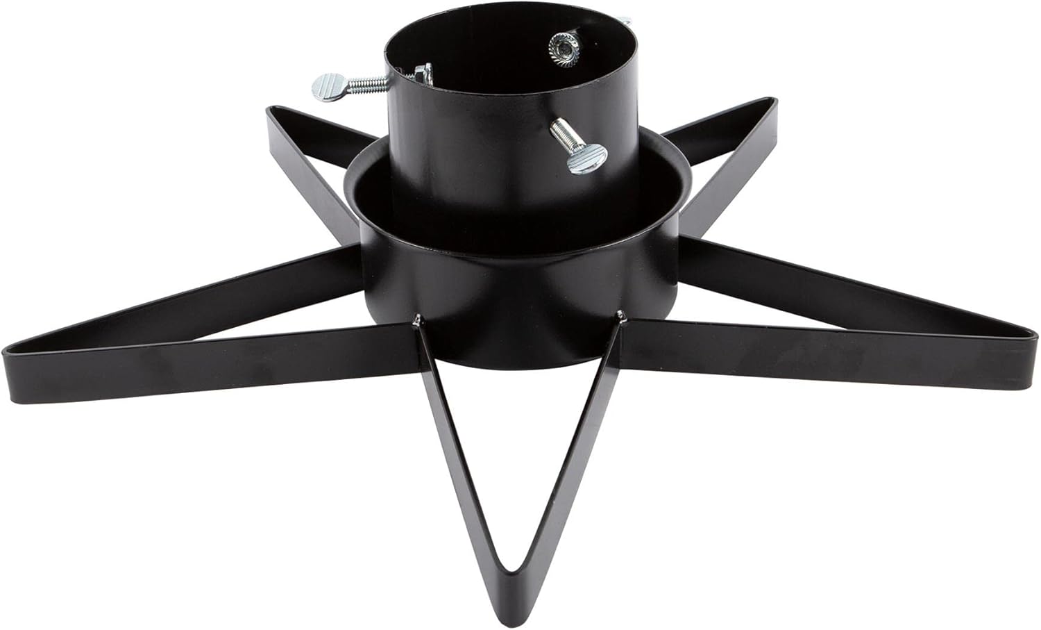 Harbour Housewares Black Star Shaped Christmas Tree Stand Adjustable