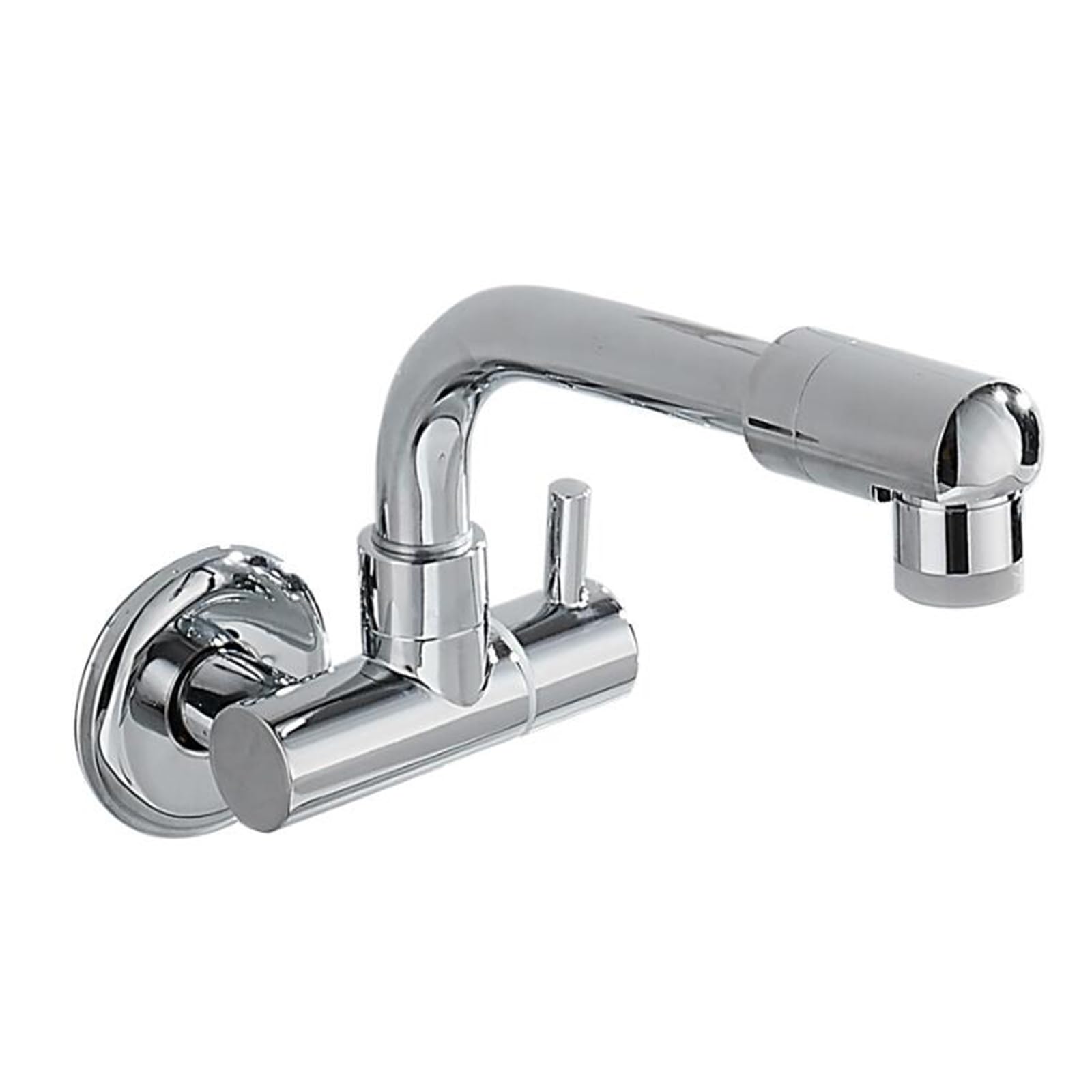ZYCHSJXA Wall Mounted Kitchen Tap Cold Water Shower Modes Swivel Brass Single Hole Taps-20Cm