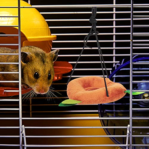 5 Pack Hamster Cage Guinea Pig Cage Accessories, Ferret Cage Toys Hammock Hamster Bed Rat Hamster Bed Hamster Cages Accessories Sugar Glider Toys for Squirrel Hamster Playing Sleeping for Small Pets