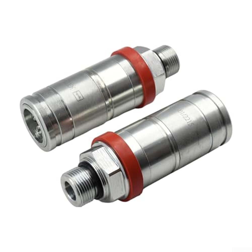 Accoppiatore rapido idraulico femmina per 5078e 5080r 5090e 6110 6120 6130 6400 6410 6800 6910 7230 per Massey per Ferguson 390 394 sostituisce Al166181 Al200979 Acciaio Argento M22 -