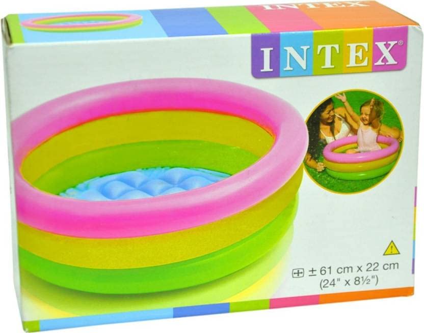 INTEX Water Filling Pool Inflatable Swimming Pool (Multicolor)-image-14
