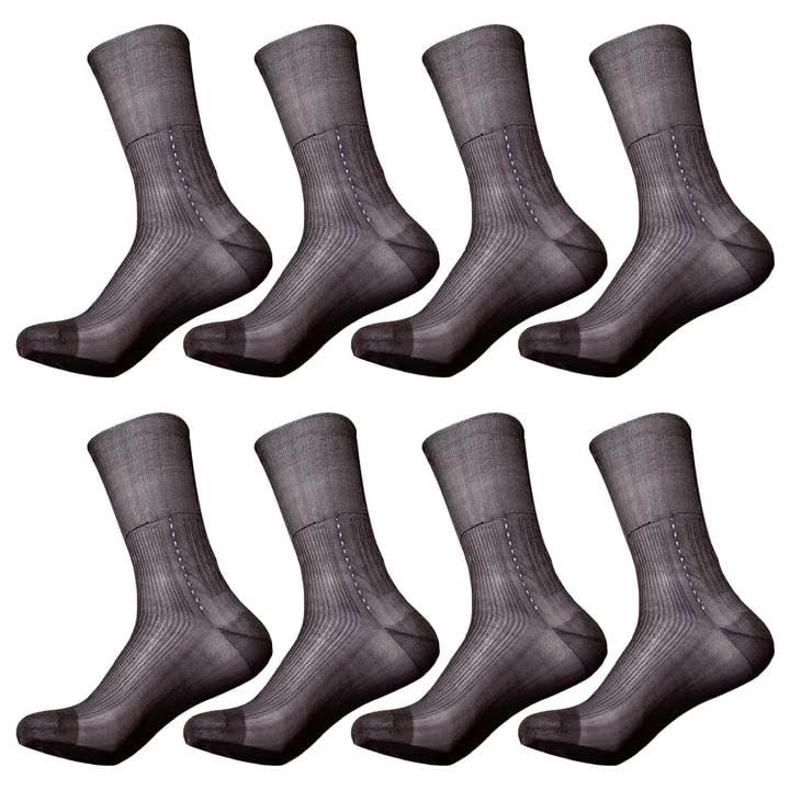 Men's Socks, Ultra Thin Breathable Mens Dress Socks Super Soft Lightweight Socks for Men 8 Pack