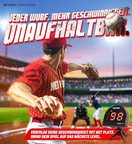 NET PLAYZ Baseballradare, Trainingsgeräte mit Geschwindigkeitssensoren | Baseball Geschenke, Hightech-Gadgets und Ausrüstung für Baseballspieler