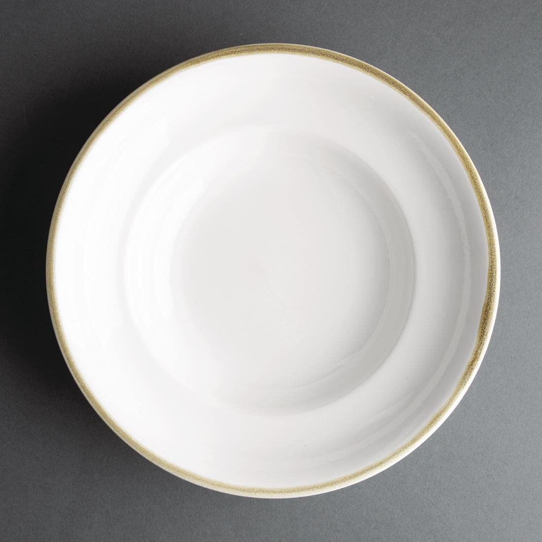 Olympia Kiln Pasta Bowl Chalk 250mm 340ml (Pack of 4), White, 340 ml - Image 4