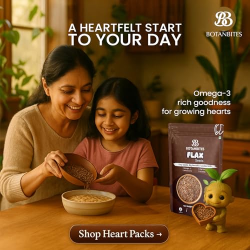 Image of BOTANBITES Flax Seeds 250g - Alsi Seeds | Rich in Omega-3, Fibre & Antioxidants | High Protein Superfood for Digestion, Heart Health & Fat Loss | Raw Seeds for Eating | Vegan & Gluten-Free Snack (250g)