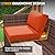 Poteban Patio Furniture Set, 7 Pieces Outdoor Modular Conversation Set Wicker Sectional Sofa for All Weather Rattan Patio Couch for Porch Garden Backyard Balcony Poolside (Orange)
