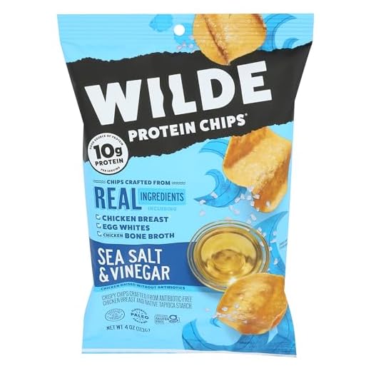 Wilde Snacks Chips Protein Seasalt Vingar 4 OZ