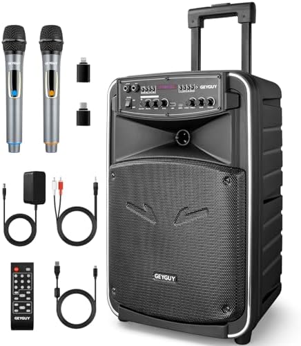 GTSK12-2 Karaoke machine met 2 draadloze microfoons voor kinderen...