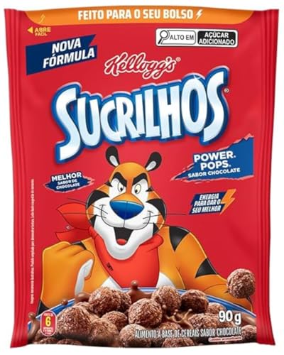 Cereal Sucrilhos PowerPops sabor Chocolate Kellogg's 90g