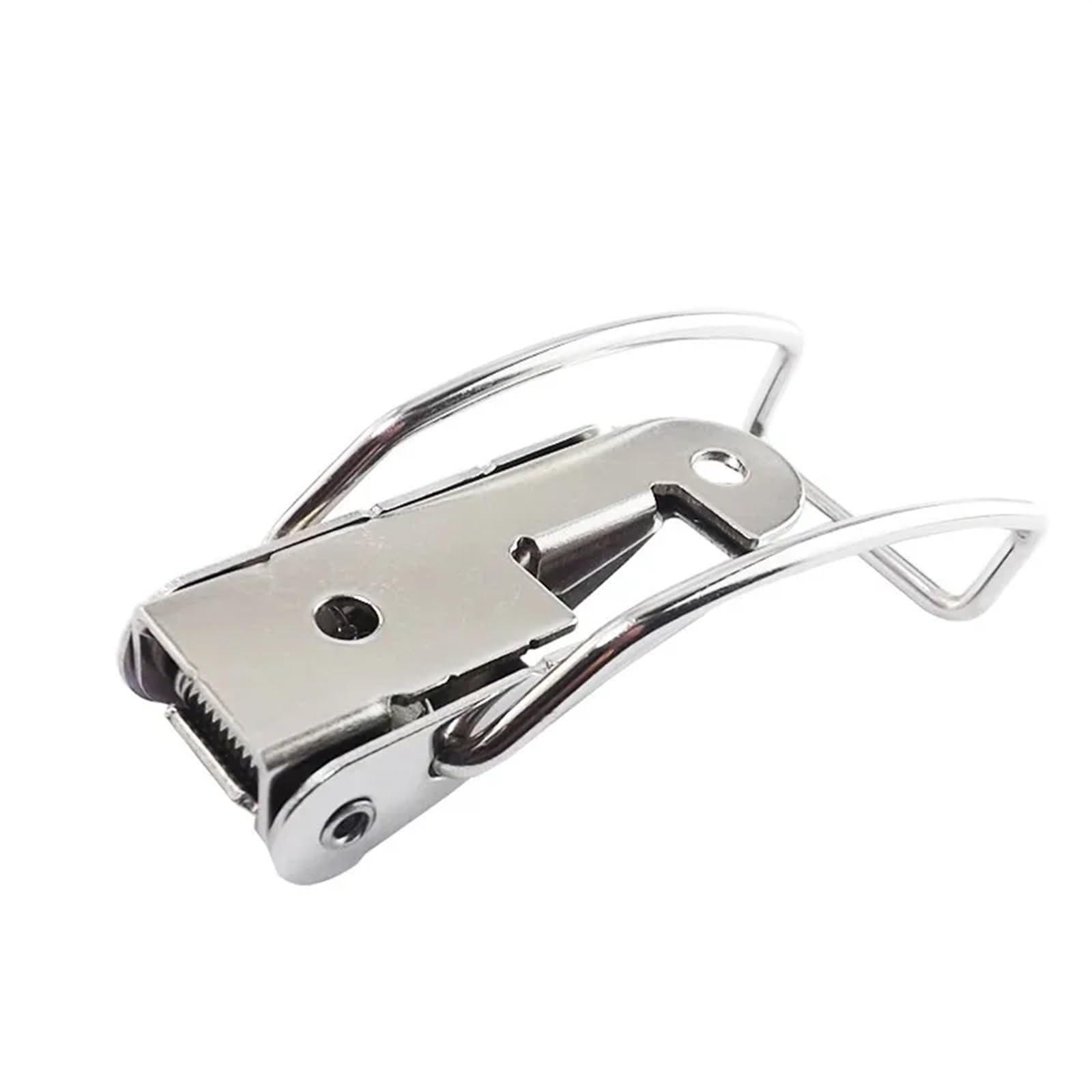 Federbelastetes Haspenschloss aus Edelstahl for Schrankkästen, Schiebetüren und Werkzeugkästen – 1-teiliger Knebelverschluss(201 Stainless Steel)