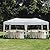 DOINUO 10x20 White Pop Up Canopy Outdoor Tent Party Tent with 6 Sidewalls, Wedding Party Tent Outdoor Canopy Waterproof UV50 Canopy Tent Event Shelter for Parties, 6 pcs Weight Bag,Carry Bag