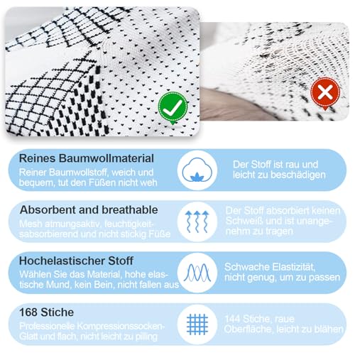 2 Paar Medizinische Kompressionsstrümpfe,Stützstrümpfe Kompressionssocken Damen & Herren,Orthopädische Kompressionssocken (L/XL)