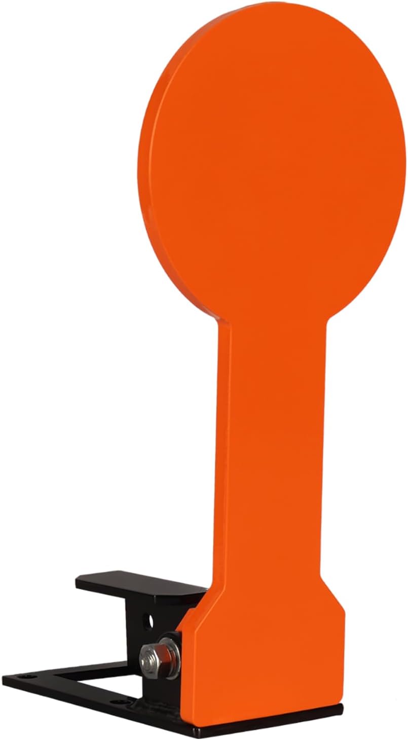 Highwild 3/8" AR500 6" Classic Popper Steel Shooting Target - Auto Reset, Orange