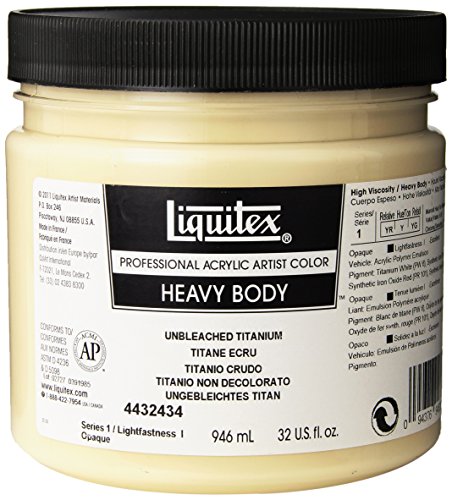Image of Liquitex Professional Heavy Body Acrylic Paint 32-oz jar, Unbleached Titanium