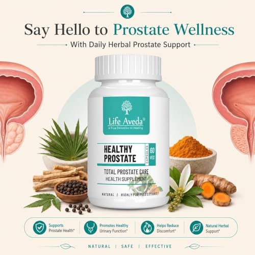 Image of Life Aveda Ayurvedic Prostate care capsules For Men - 120 Capsule (Pack of1)