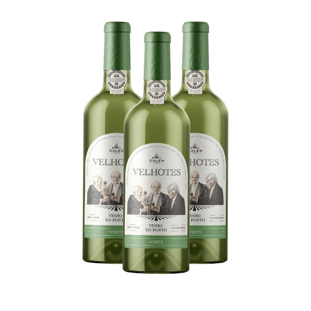 Vin de Porto Calem Velhotes White - Vin Fortifié - Lot de 3