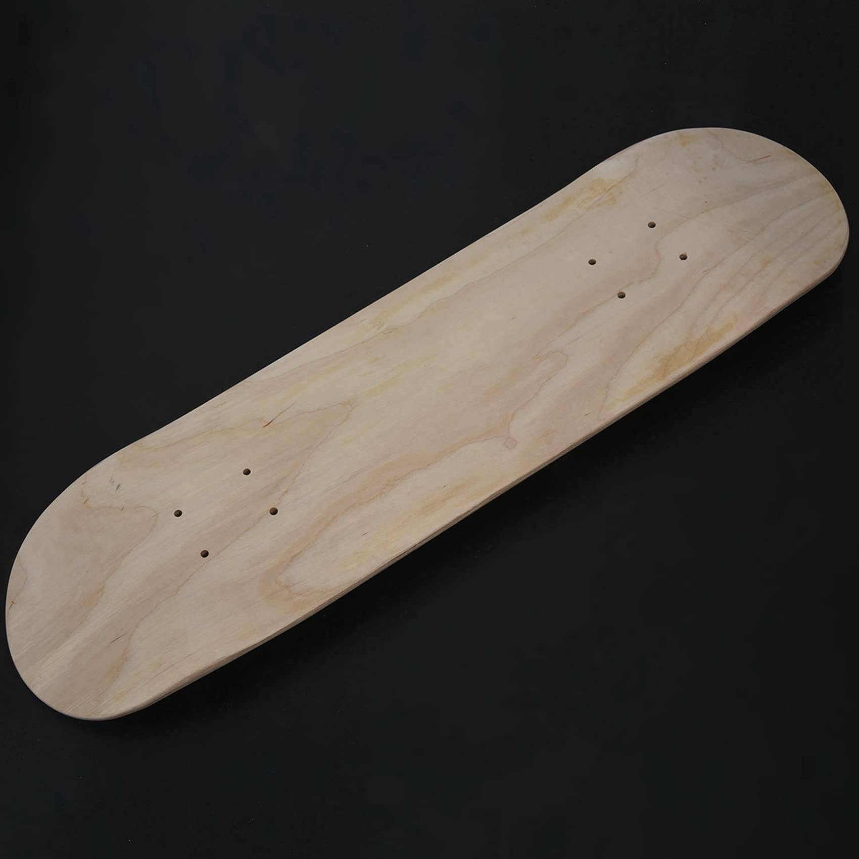 2X Planches à roulettes Doubles Concaves Vierges, Double Couche, Blanc, éRable, 8 Pouces