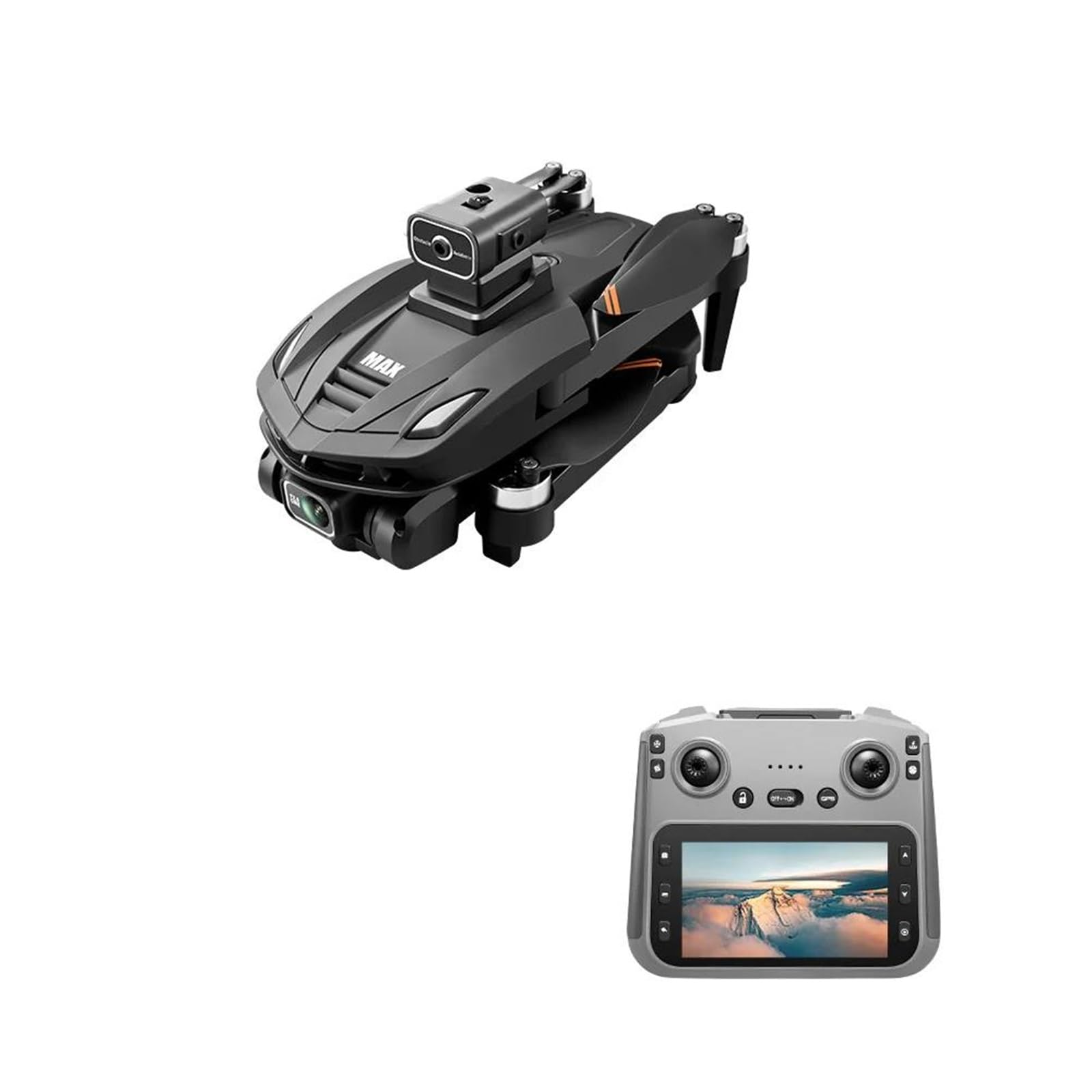 Drone v168 max gps con fotocamera 8k fpv 1080p motore brushless quadricottero rc pieghevole portata di 3000 m evitamento ostacoli 25 minuti di volo adatto ad adulti e principianti,Dual battery