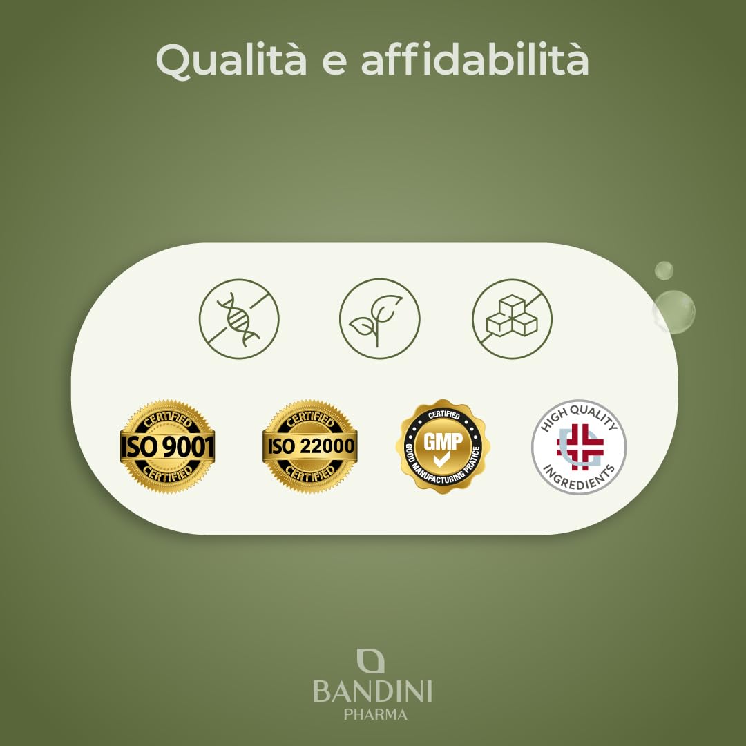 Bandini® GLUCOMANNANO FORTE 4.200 mg per Dose Giornaliera, 240 CAPSULE, Arricchito con Cromo, Vitamina B3 e Inulina, Integratore Alimentare con Formula Ad Alto Dosaggio, 100% Vegan, Made in Italy
