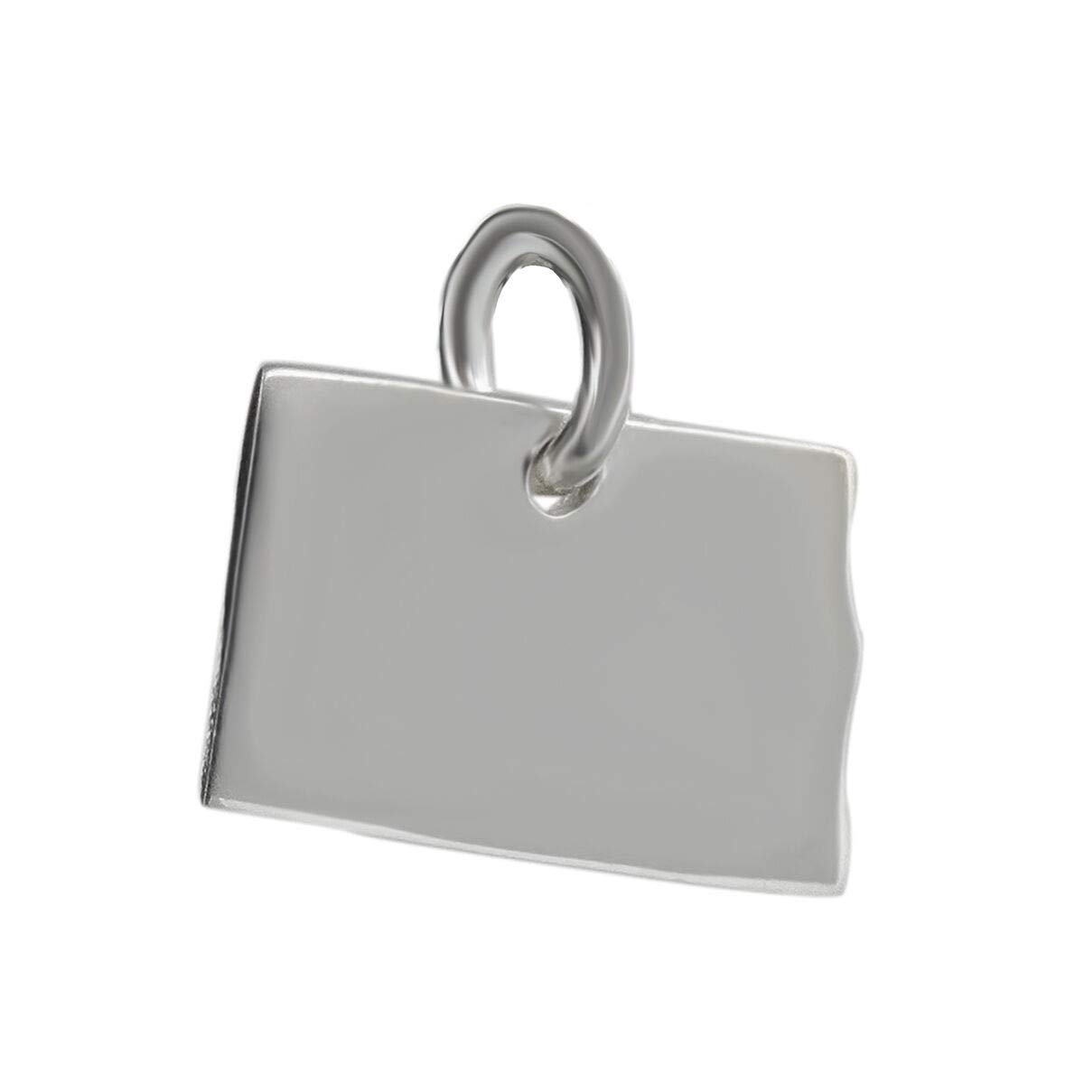 GenericNorth Dakota State Charm - 925 Sterling Silver Midwest Great Plains Minot Tiny