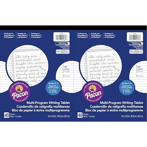 PACON PAC2482 Pacon Handwriting Paper, D'Nealian Grades 2&3 / ZanerBloser Grade