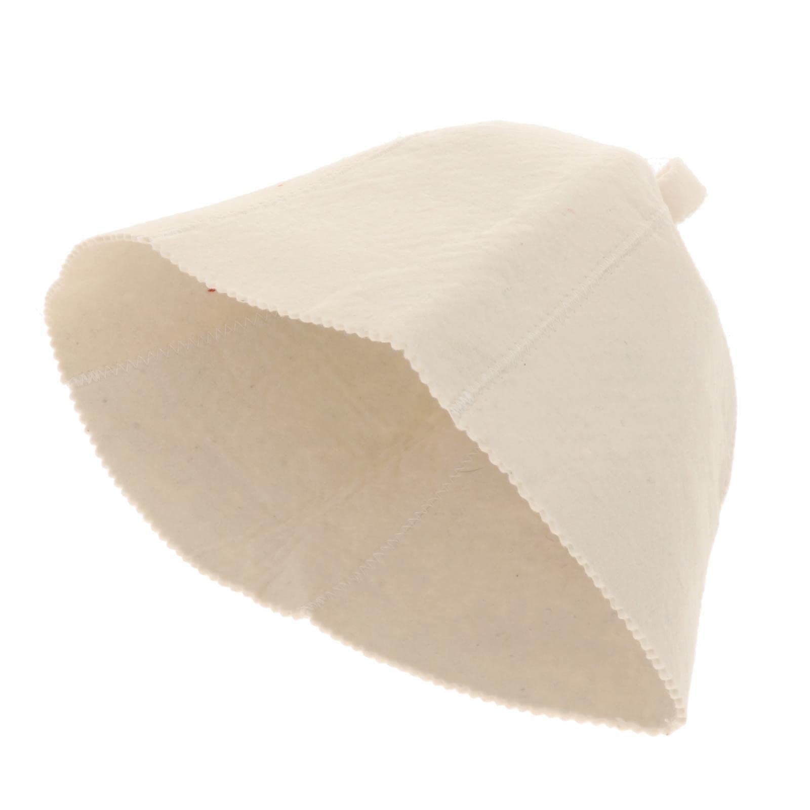 CALANDIS Sauna Banya Wool Felt Hat Hats Natural Russian Bath Spa Head Protection B