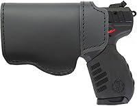 Vista 5 de Funda de cuero IWB para Ruger SR22 – Se adapta a Ruger SR22 con o sin láser LaserMax Mini para transporte oculto