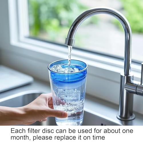 4 Pack Micro Disc Water Filter Discs for Brita Fill and Go Bottles Carafes, Mini Water Filter Replacement, Reduce Microparticles and Other Impurities - Image 3